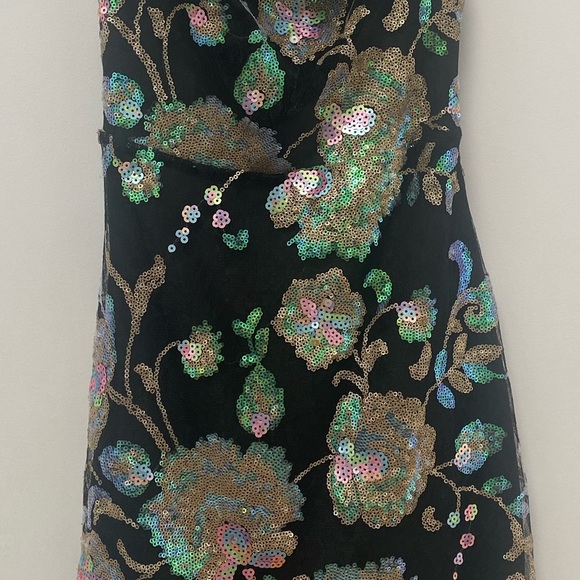 Sequin black mini dress backless - Picture 5 of 5